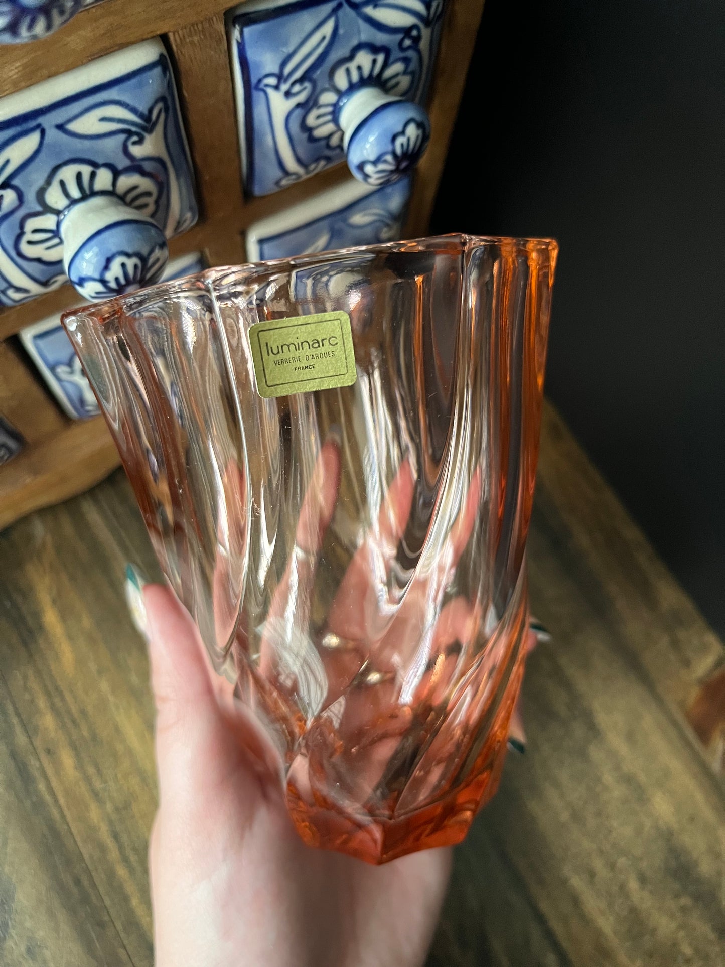 Pink Luminarc Vase