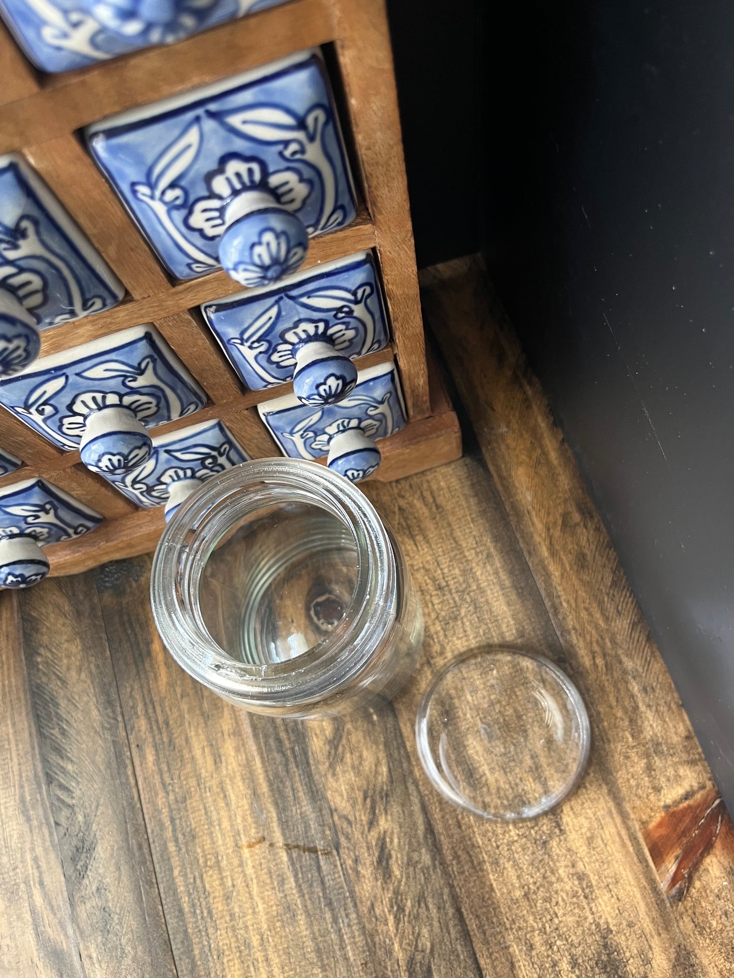 Clear Glass Storage Jar