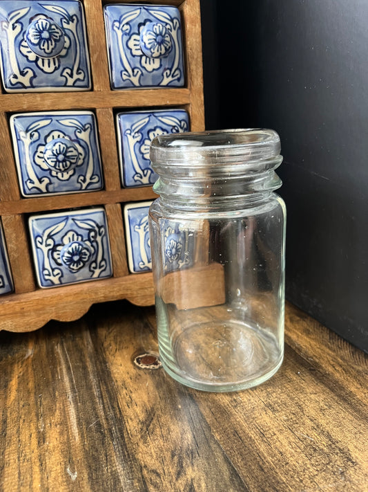 Clear Glass Storage Jar