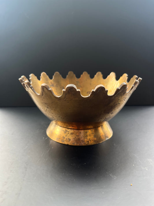 Brass Crown Dish